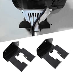 2-set grastrimmerhanger Staal Zwart rubber verpakt Waterbestendig Zwaar uitgevoerd onkruidverdelger Stevige muurbevestiging Garage Tuingereedschap Opbergorganisator — thumbnail 2