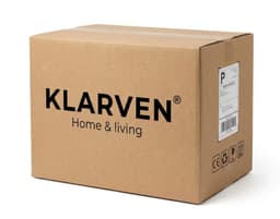 Klarven® Wasmand Bamboe Leigrijs - Wasmand met Deksel - Wasmand 2 Vakken - Wasmand Opvouwbaar - Laundry Basket - Waterafstotende Stof, 140 Liter Inhoud — thumbnail 4