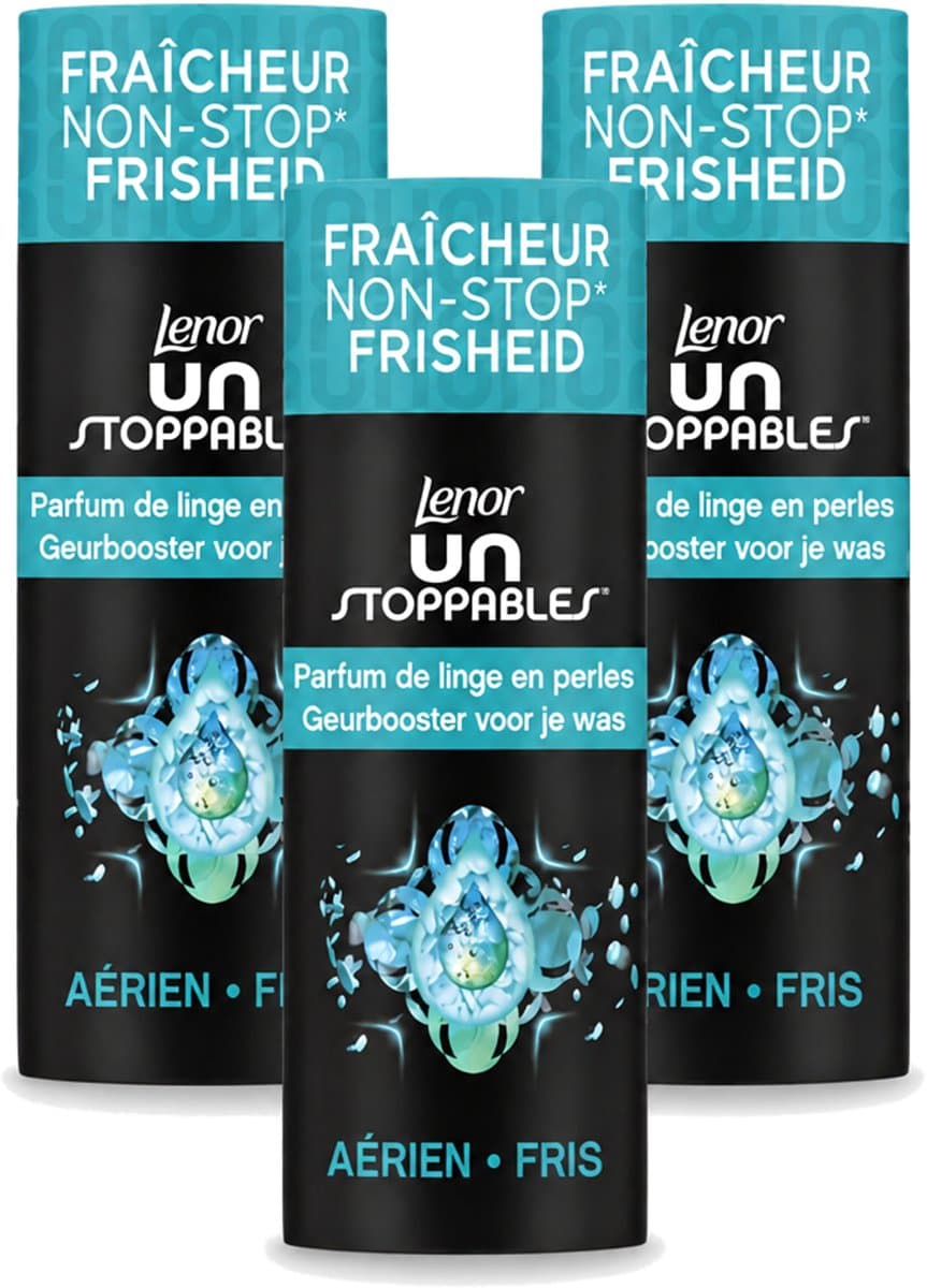 3 x Lenor Unstoppables - Geurbooster - Fris - 13 Wasbeurten - Voordeelverpakking - 3 stuks — afbeelding 1