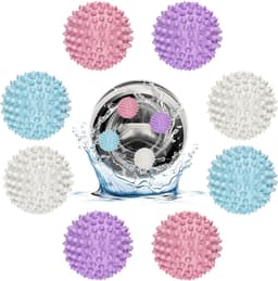 8 stuks drogerballen, wasballen, drogerballen, drogerbal, herbruikbaar, natuurlijk, antistatisch, sneldrogend — thumbnail 1