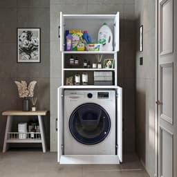 Roomart ATLANTIC-I Wasmachine Ombouwkast 70x180 cm - Overbouwkast - Wit — thumbnail 5