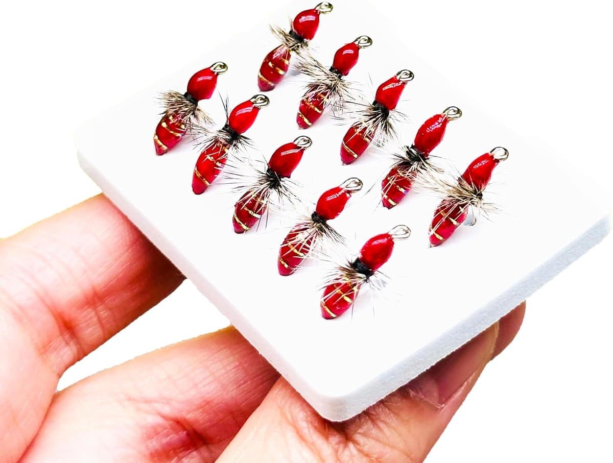 10 stuks handvliegen vissen lure/haken nat vliegen bionica griffiths kunstaas voor forel, bas en zalm voor het vissen in rivieren meren — afbeelding 1
