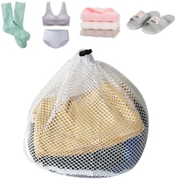 Mesh Waszak Draagbare Waszak Met Trekkoord Dunne Mesh Wasmachine Waszak voor Kleding, Beddengoed, Tafelkleden, Gordijnen — thumbnail 4