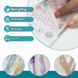 Stop Lijm, 100 ml Helder, Waterdichte Antislip Lijm voor Sokken, Hangers, Tapijten, Badkamermatten, Latexvrij en Waterbasis, Geurloos en Wasbaar — thumbnail 2