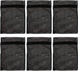 Zwarte Mesh Waszakken 30 x 40 cm voor Lingerie en Sokken - Set van 6, Geschikt voor Wasmachine en Reizen — thumbnail 1