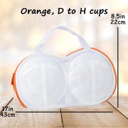 3 Stuks Bh-Waszakken voor Wasgoed - Lingerie - Ondergoed - Bh-Tasset voor Wasmachine met Rits - Dames - 32.5*21cm — thumbnail 2