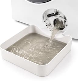 Afvoerbak voor wasmachine - 17.8 ×17.8cm - Lekbak wasmachine - Waterdichte bak - Wateropvang - Afvoer - Wasmachine Wateropvangbak - Opvangbak tegen lekkage - Wasmachine opvangbak - Voor kelder, woning, camper - Wit — thumbnail 1