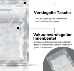 20 g x 15 stuks Silicagel Zakjes Droogmiddel met Oranje Silica Gel Indicator voor Vochtverwijdering — thumbnail 4