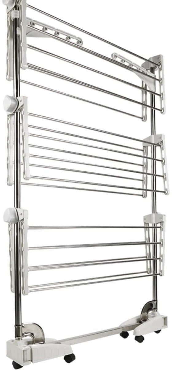 CRLYN® Elektrisch Droogrek - Wasrek Inklapbaar - Zilver — afbeelding 1