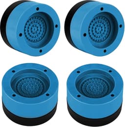 Anti Trillingsmat Wasmachine - en Wasdroger - Geluidsdempende Antislip Mat - Rubber Mat Trillingsdempers - Trillingsdempers wasmachine – Extra dik - Voetjes wasmachine & droger - Wasmachine demper – Anti trillings - vibratie - dempers pads – Antislip — thumbnail 1