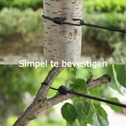 Draagbare Uittrekbare Waslijn met 12 Zwarte Wasknijpers voor Reizen Vakantie Hotel Outdoor - Elastische Waslijn 175-350 cm - Zwart %% — thumbnail 2