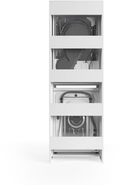 Wasophoogte® Wasmachine Kast Lisbon - Wasmachine verhoger - Wasmachine ombouw - 700(D)*665(B)*1980(H) mm - Wit — thumbnail 5