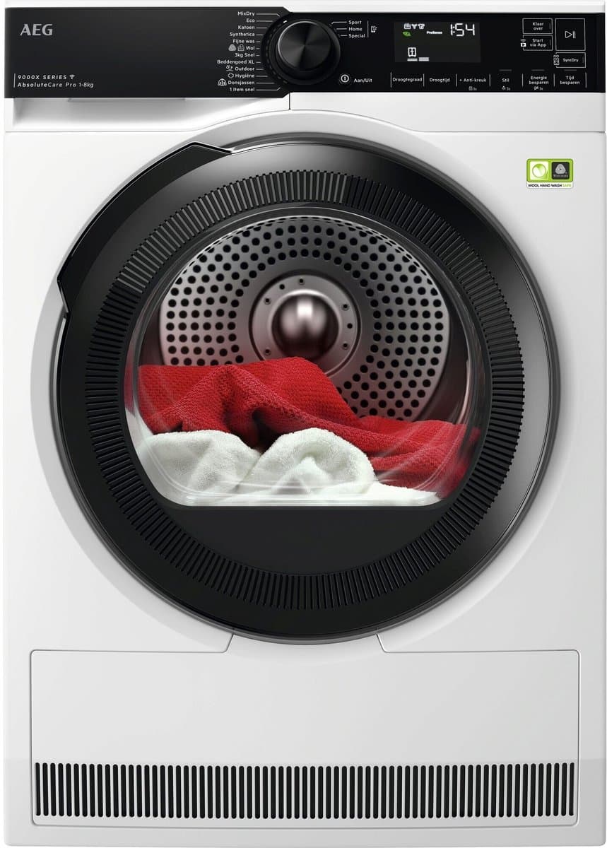 AEG TR968V4C 9000X AbsoluteCare® Pro - Warmtepomp droger - EcoLine - 8 kg — afbeelding 1