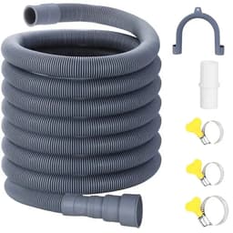 Wasmachine Afvoerslang - 1,5 Meter Verlengset - Flexibele Gegolfde Afvoerslang Voor Vaatwasser & Wasmachine - Eenvoudig te Installeren — thumbnail 2