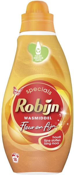 Robijn - Vloeibaar Wasmiddel -Fleur & Fijn - 6 flessen - 108 Wasbeurten - Voordeelverpakking — thumbnail 3