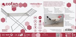 Uittrekbaar Elektrisch Wasrek - Snel Droogrek voor Stoffen met 220W Vermogen — thumbnail 2