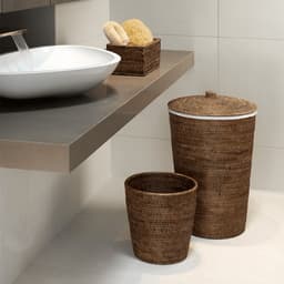 Wasmand Verfijnd - BASKET WB, donker rotan. — thumbnail 2