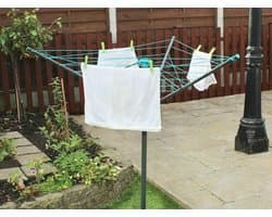 Rotary Boom Paraplu Systeem - 3 Armen, 30 m Tuin Kleding Droger