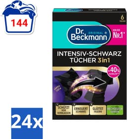 Dr. Beckmann - Kleurverzorging - Intensive Black 2 in 1 - Donkere Was - 6 Doekjes - Voordeelverpakking - 24 stuks — thumbnail 4