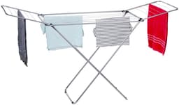 Dirt Devil Droogrek Inklapbaar – Wasrek Metaal met Anti-Slip Voeten – Wasrek met Vleugels tot 10KG – Drooglijn ca. 18 Meter – Opvouwbaar Wasrek voor Binnengebruik — thumbnail 4
