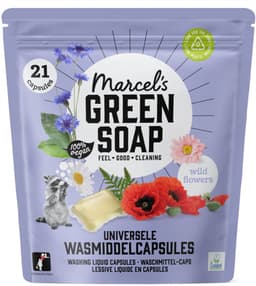 Marcel's Green Soap Wascapsules Wilde Bloemen - 21 capsules — thumbnail 1