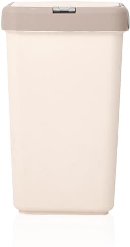 Motek® - Wasmand -Mono Vak met Touch Deksel - 40 L - wasmand met deksel - Wassorteerder - Beige — thumbnail 2