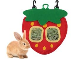 Voederzak voor Hooi en Snacks voor Kleine Dieren - Automatische Dispenser voor Konijnen en Cavia's