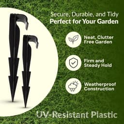 Grondanker voor druppelirrigatie, 16 cm, geschikt voor slangdiameter tot 16 mm, UV-bestendig — thumbnail 2