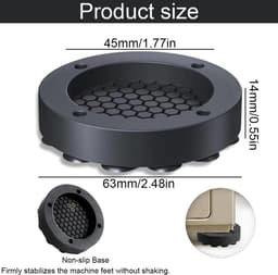 4x Universele Antivibratie Pads voor Wasmachine en Droger - Schokdempers en Anti-Slip Onderzetters — thumbnail 4