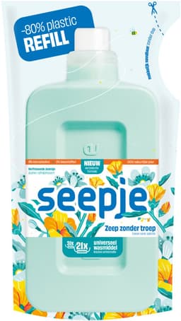 Seepje Wasmiddel Universeel Verfrissende Jasmijn Navulling - 945 ml — thumbnail 2
