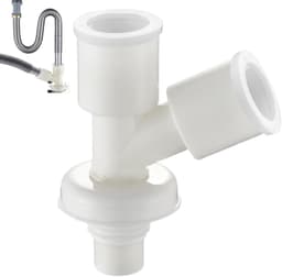 Vloer Afvoerslang Adapter - Wasmachine Afvoerslang Splitter Connector - Lekdicht Sanitair Leidingstuk Vervanging Voor Wasmachine En Wasbak — thumbnail 1