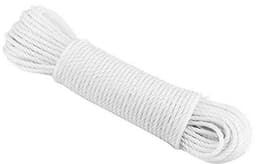 Nylon Waslijn 20m voor Huis, Tuin en Camping - Wit — thumbnail 1