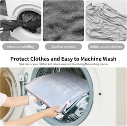 Waszakken voor wasmachine - Set van 3 netzakken 30 x 40 cm voor fijne was en ondergoed — thumbnail 5