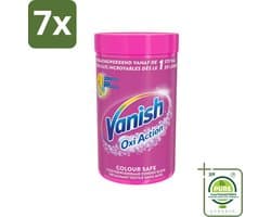 7 x Vanish Oxi Action - Veilige Kleur - Vlekkenverwijderaar Poeder - Zonder Bleek - Gekleurde Was - 1.5 Kg - Grootverpakking - Vlekkenverwijderaar - Waspoeder - Gekleurde Was - Wasmiddel - Vlekken Verwijderen
