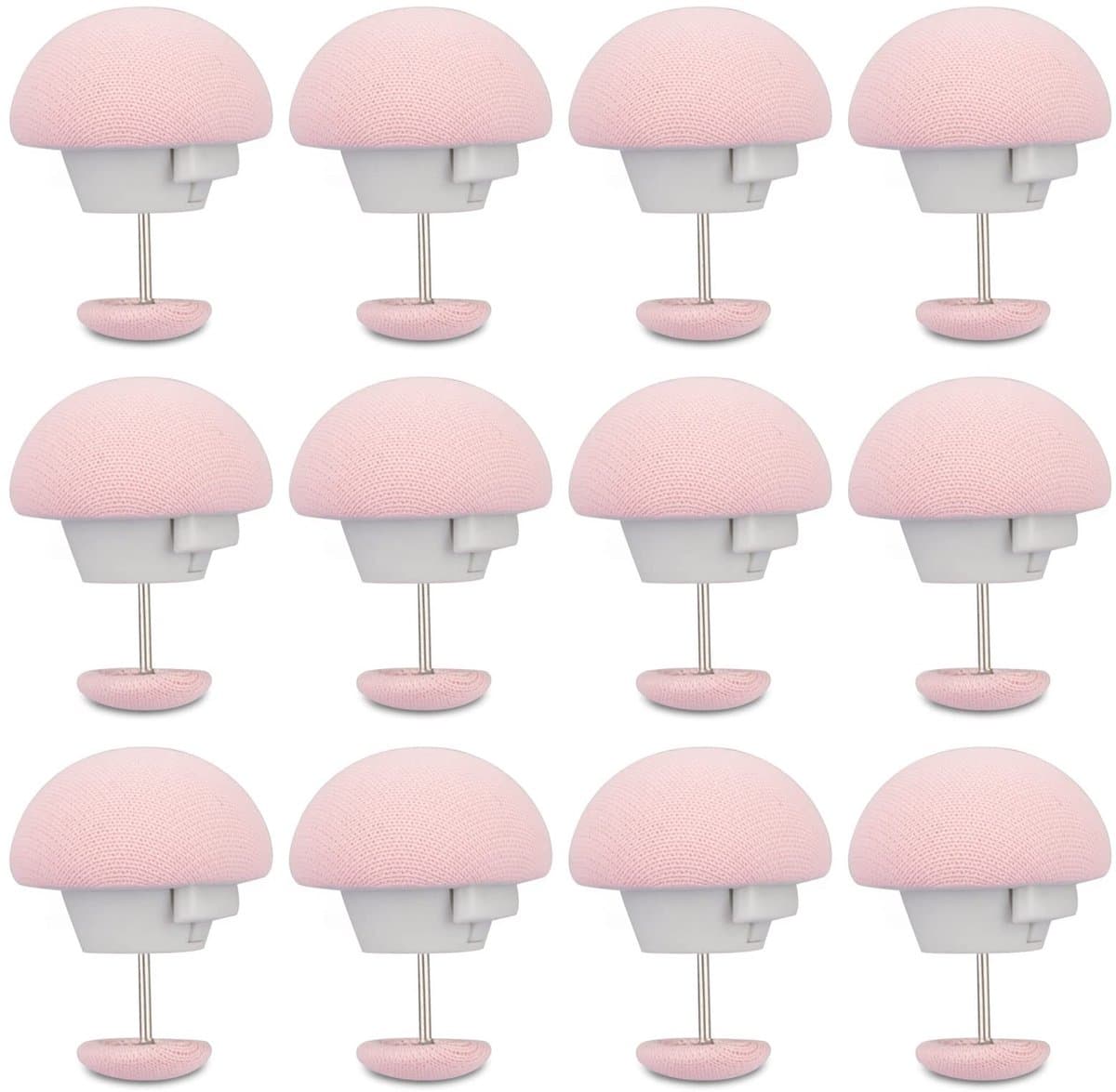 Roze donsdekenclipset (12 stuks) - Donsdekenclips, dekbedhouder, geschikt voor dekbedden, kussens en gordijnen (roze) — afbeelding 1