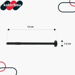 Kotarbau® - Tuinschroeven Set - 12 cm - 100 Stuks - Zwart — thumbnail 5