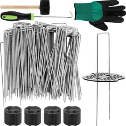 Allecta - Grondankers en bufferschijven set voor tuin met haringen en accessoires - 100 stuks — thumbnail 1
