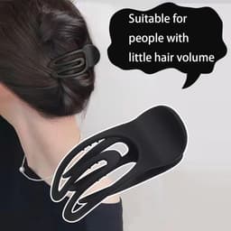 Franse Platte Haarspeldjes 4 stuks - Gebogen Klauw Clips voor Vrouwen - Sterke Hold en Geen Slip Grip - Haarklemmen voor Volume en Styling — thumbnail 2
