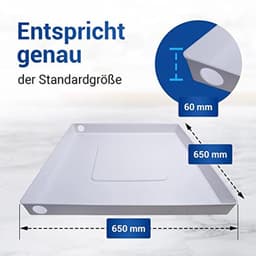 Opvangbak kunststof 65x65x6cm voor wasmachines - Wateropvang en Afvoer — thumbnail 3
