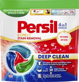 Persil Discs Stain - Wasmiddelcapsules - 4-in-1 Discs - Voor Alle Kleuren Was - Tegen Vlekken - Krachtige Vlekverwijdering - 5 x 21 Wasbeurten — thumbnail 2