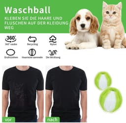 12-pack - Huisdierhaarverwijderaar - Wasmachine pluizenballen - Huisdierhaarverwijderaar - Hondenhaarverwijderaar - Herbruikbaar - Nylon anti-klit - Wasballen - Anti-klit wasballen - Vlekverwijderingsballen — thumbnail 5