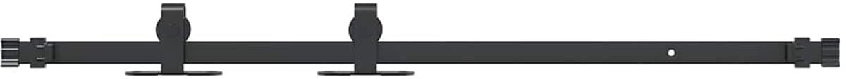 vidaXL - Ophangset - voor - schuifdeur - 91 - cm - koolstofstaal — afbeelding 1