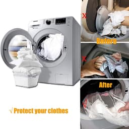 2 stuks Mesh Waszakken Met Trekkoord - 60x90 cm Herbruikbare Wasmachine Zak - Voor Delicate Was En Babykleding - Ideaal Voor Studentenhuis Woning En Reizen - Organizer Voor Bovenkleding Sokken En Panty's — thumbnail 5