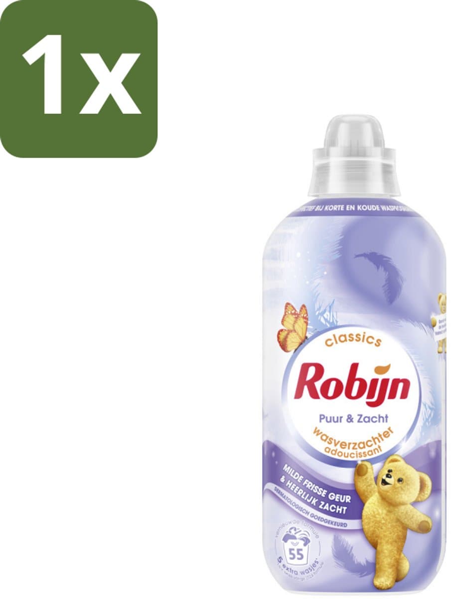 1 x Robijn – Wasverzachter – Puur & Zacht – 1,1 L - Koffie - Koffiezetapparaat - Koffiezetapparaat — afbeelding 1