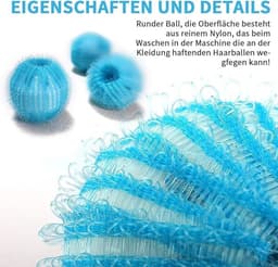 12-delige veilige wasmachine-reinigingsset voor huisdierenhaar, inclusief zeer efficiënte pluizenballen en pluizenverzamelaar, pluizenfilter en praktische accessoires voor wasverzorging - Wasmachine-accessoires — thumbnail 5