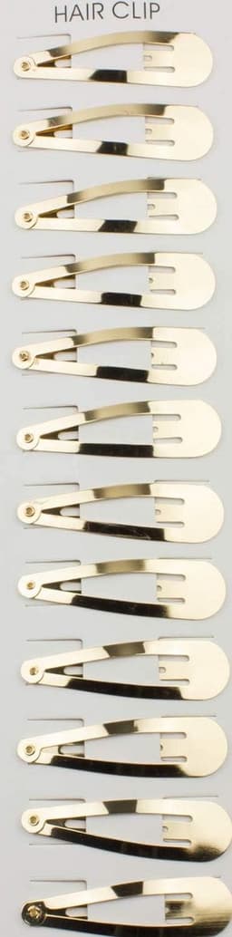 Set van 12 Metalen Haarspeldjes 5cm - Gender-neutrale Klik Klak Haaraccessoires — thumbnail 2