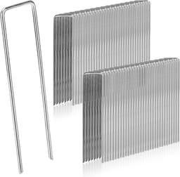 Dailygoods- Grondankers 50 Stuks - Roestvrij Staal - Gegalvaniseerd - Camping Haringen - Bevestigingshaken - 200 mm Lang - 40 mm Breed - Tuinnagels — thumbnail 1