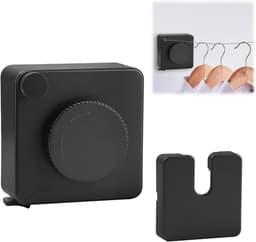 Intrekbaar Waslijn voor Binnen en Buiten, 4.8m Kabel voor Balkon en Badkamer — thumbnail 1