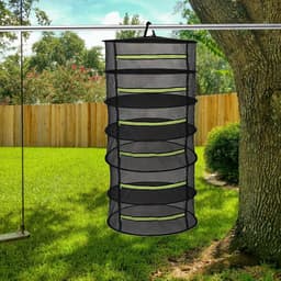 Drying Net for Herbs - 6-Ply Herb Dryer - Hanging Drying Rack with Zip - Foldable Hanging Drying Net for Plants - Spices - Vegetables (6 Layers) — thumbnail 4