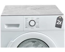 Antislip Wasmachine Beschermers Set van 2 - 60 cm Betonlook